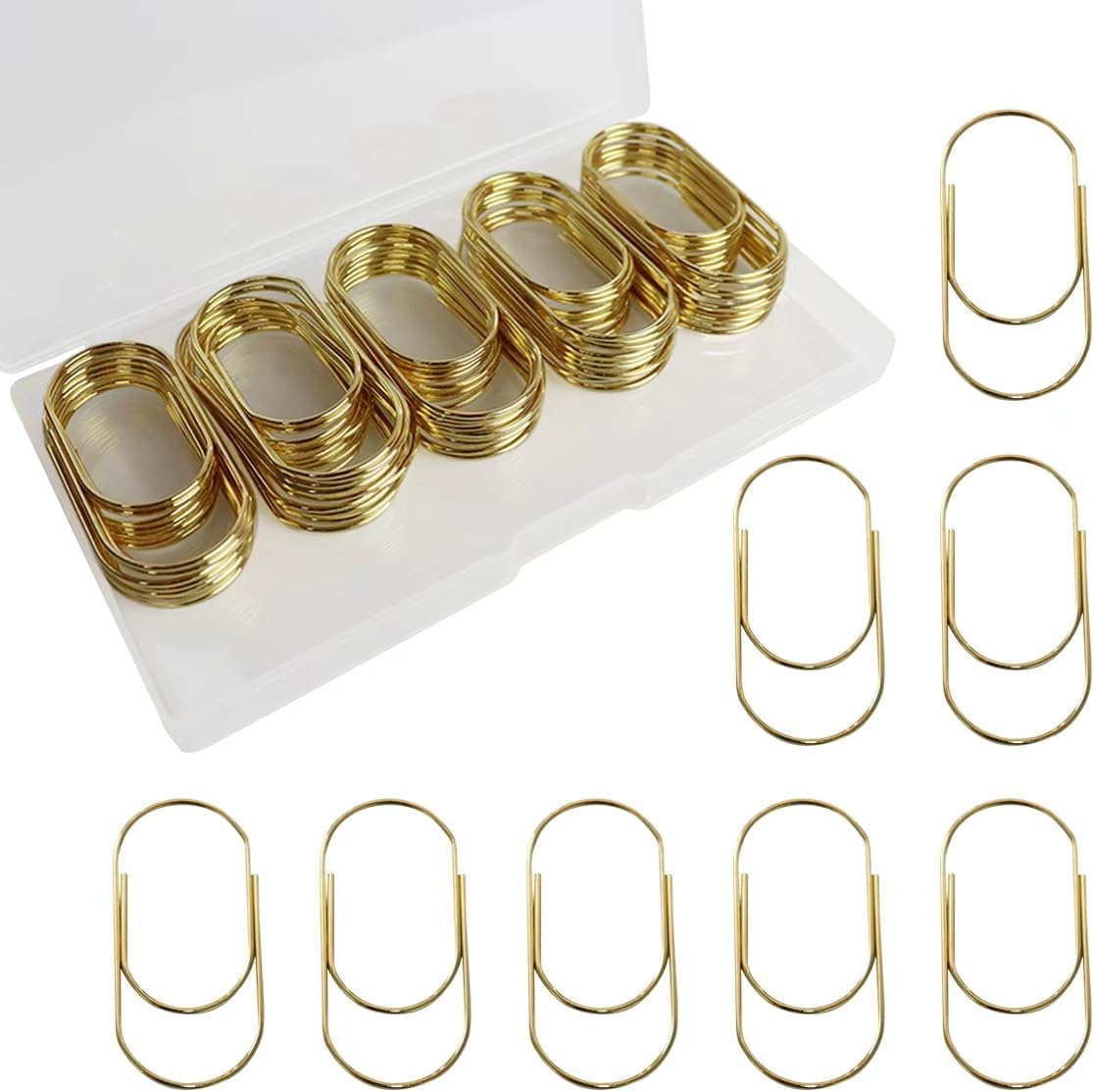 50 Pcs Jumbo Paper Clips, 2 Inch (50mm) Large Paper Clips
