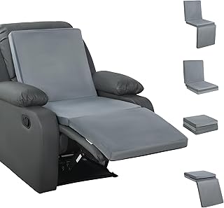 HOMBYS 3-in-1 Recliner Seat Cushion with Lumbar Support Pillow & Footres...