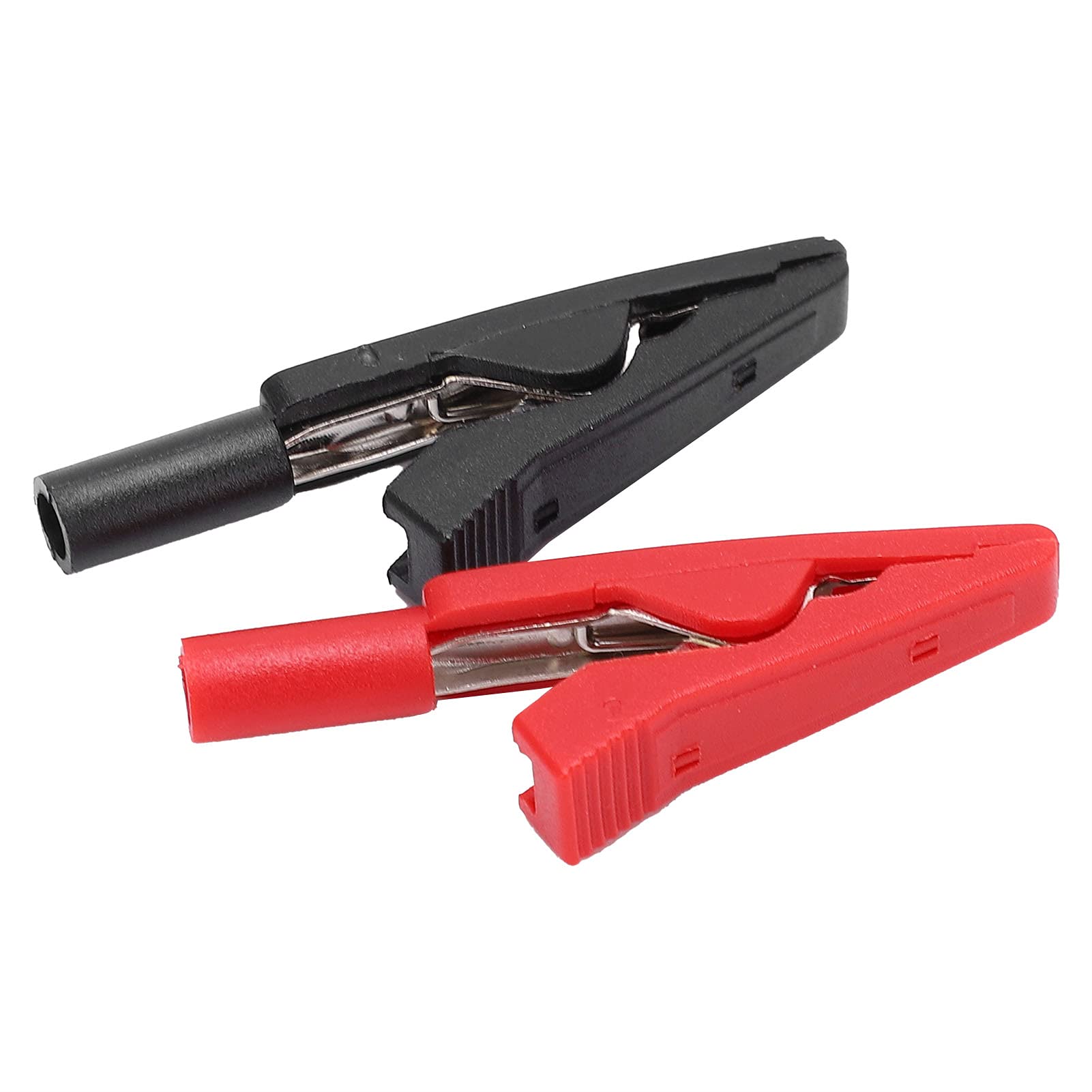 Pince isolée portable de 2 mm, pince de test électrique rouge + noir pour le test numérique de l'électricité