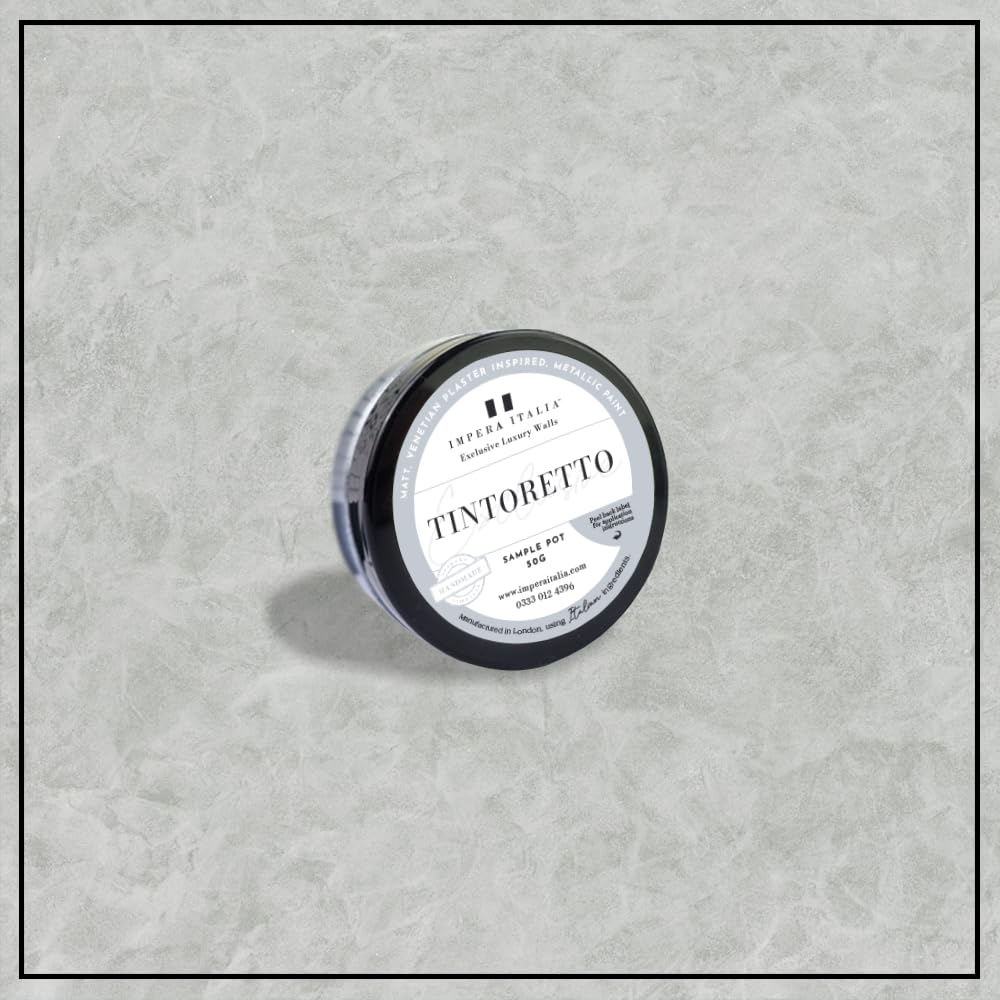 Impera Italia Adige Tintoretto – Matt, Venetian Plaster Effect, Wall Paint Sample Pot. Includes 50G Of Paint - Covers 0.25Sqm - In Colour