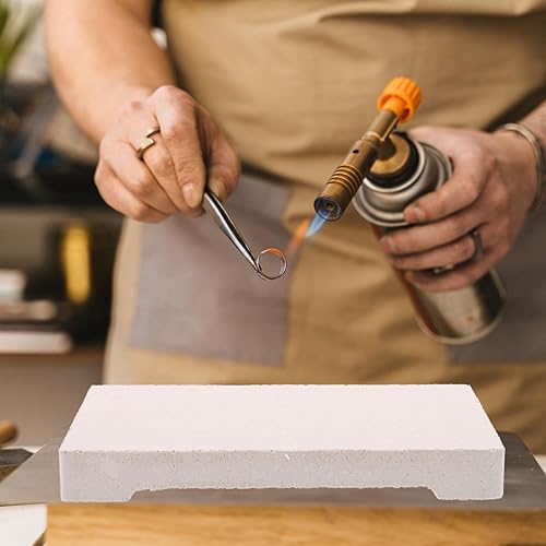 Miniatura 7 de EXCEART Ladrillo refractario Joyería Bloque de soldadura Tablero de fusión Tablero de soldadura de panal Panel de soldadura de cerámica Tableros de