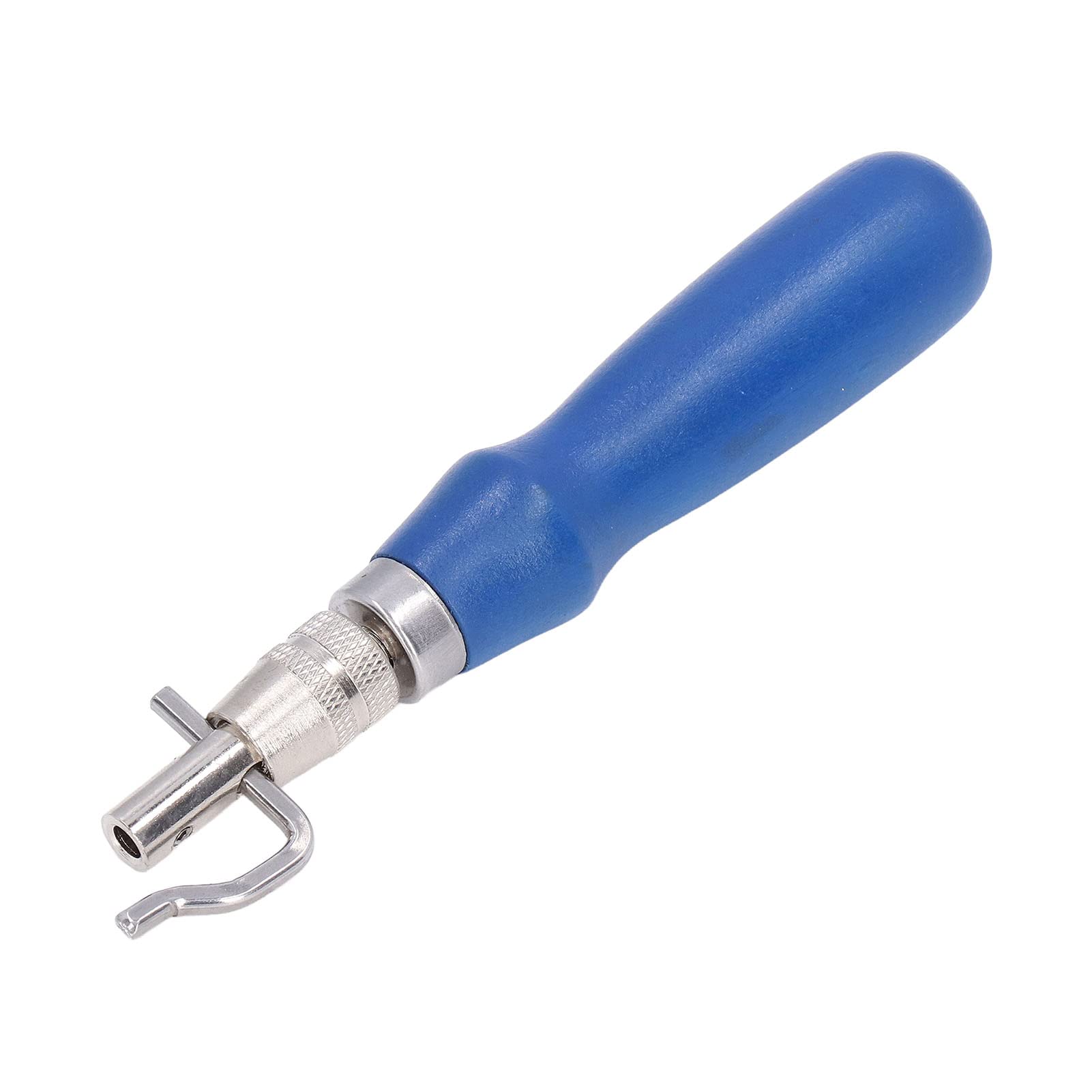 Plioir à Cuir Rainure Acier Inox - Outil Maroquinerie Débutant Avec Têtes Interchangeables - Manche Bois Pour Portefeuille, Sac, Ceinture - 4