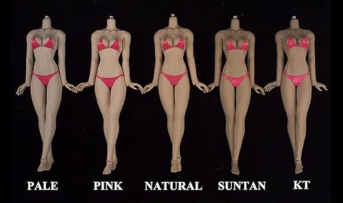 Miniatura 4 de HiPlay JIAOUDOLL - Figuras de acción femeninas superflexibles y sin costuras a escala 16 de 12 pulgadas, para niña joven, busto medio (blanco)