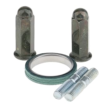 Optimuss 5 Pieces Metal Exhaust Studs Nuts Gasket Sets for GY6 50cc - 150cc QMB139 ATVs Go Karts Moped Quad