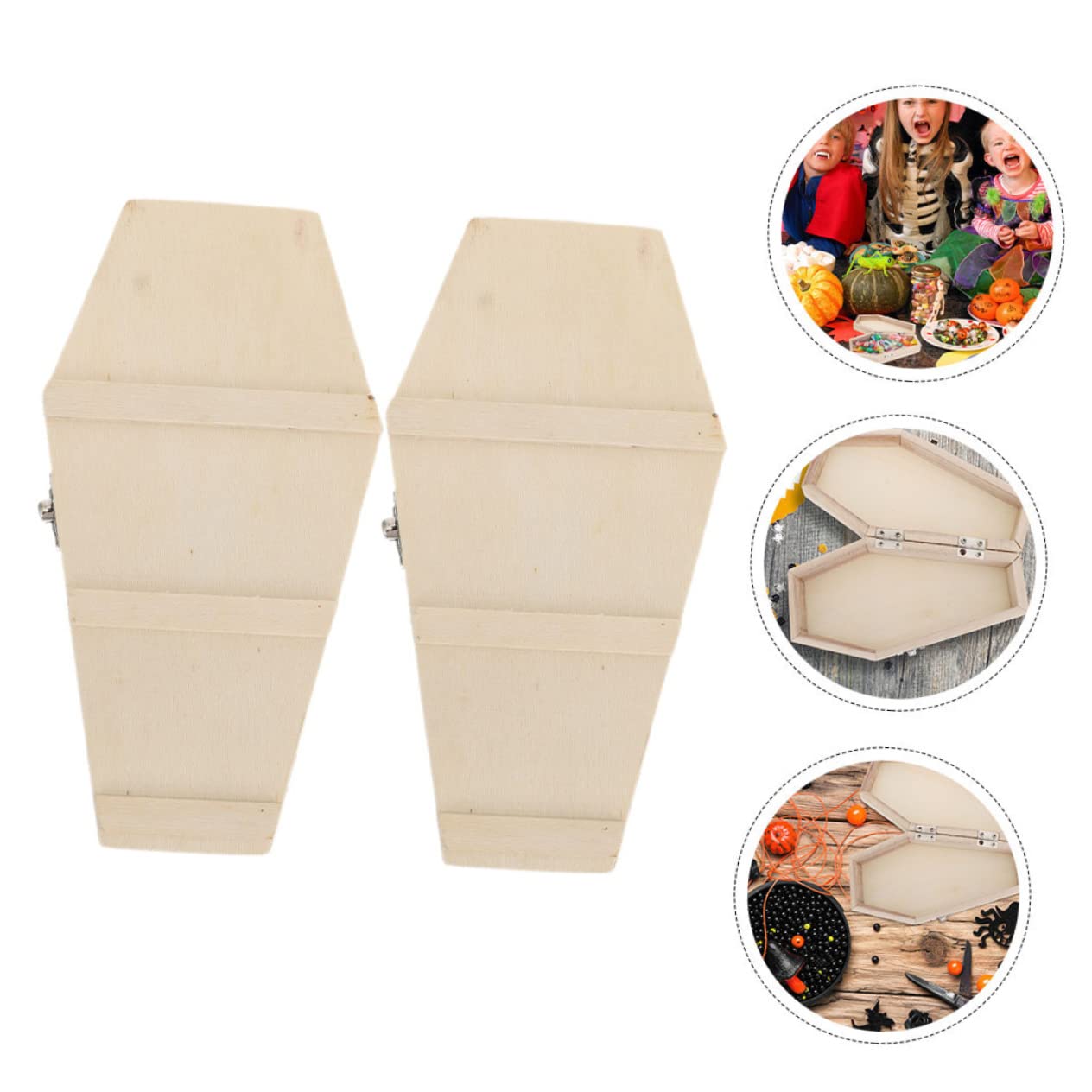Amazon.co.jp: Housoutil 6 個 ハロウィン 棺 ボックス ギフト  