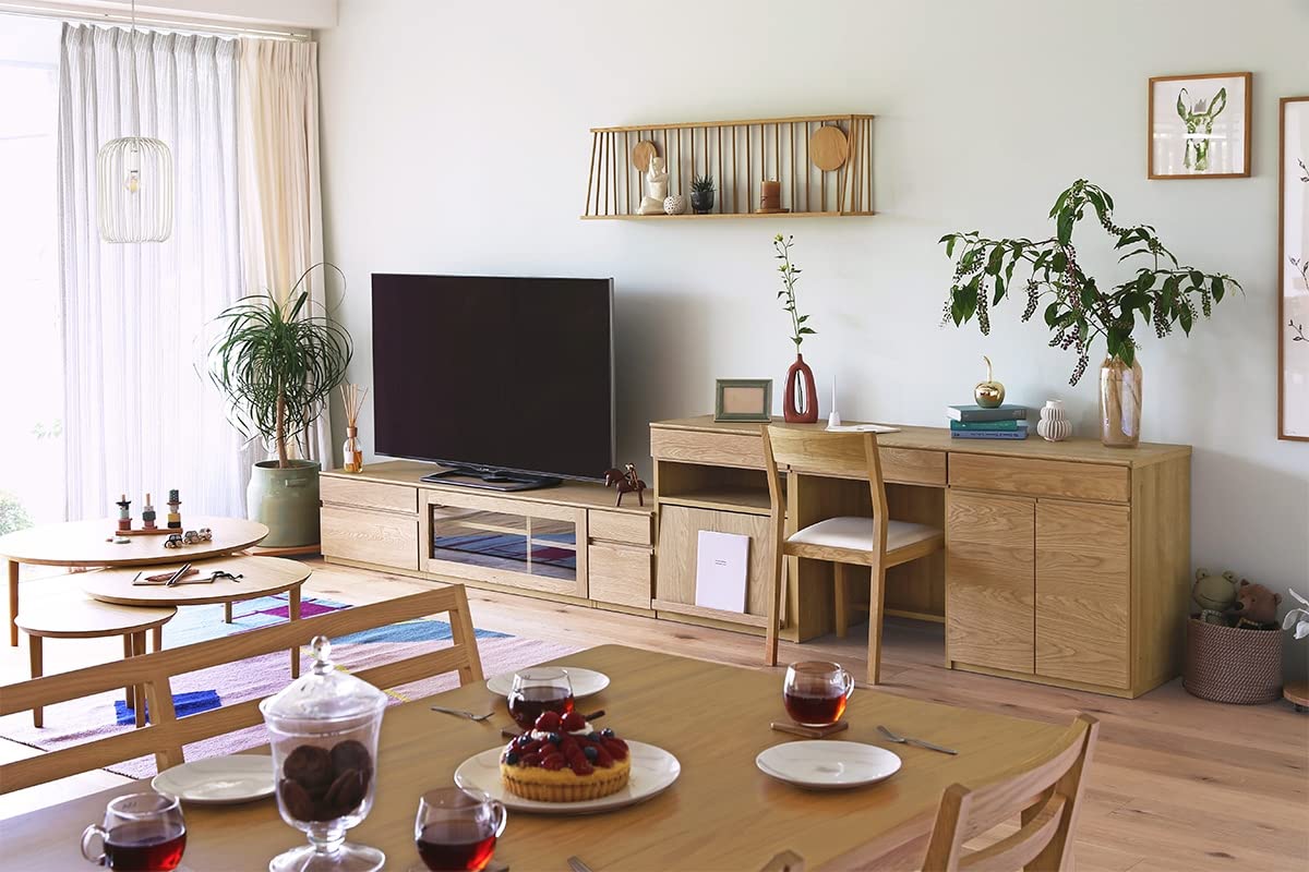 Amazon.co.jp: 高野木工 ASTER アスター 180テレビボードセット