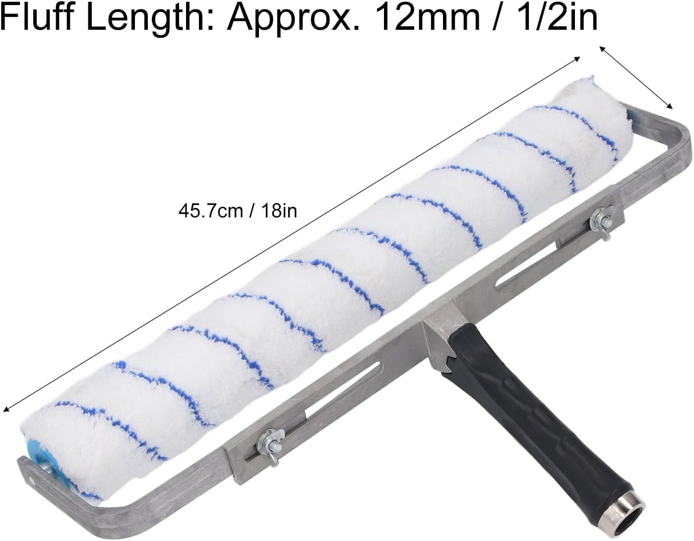 Paint Roller Paint Roller Brush, High Density 1/2 Inch Fluff 18 Inch Width Wall Painting Rolling Brush, Paint Roller Tool House Mural Brush for Walls and Ceiling