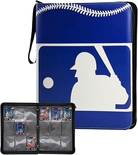 Carpeta de béisbol de 900 tarjetas, carpeta de tarjetas deportivas de 9 bolsillos, álbum de tarjetas de béisbol impermeable, carpeta de tarjetas de