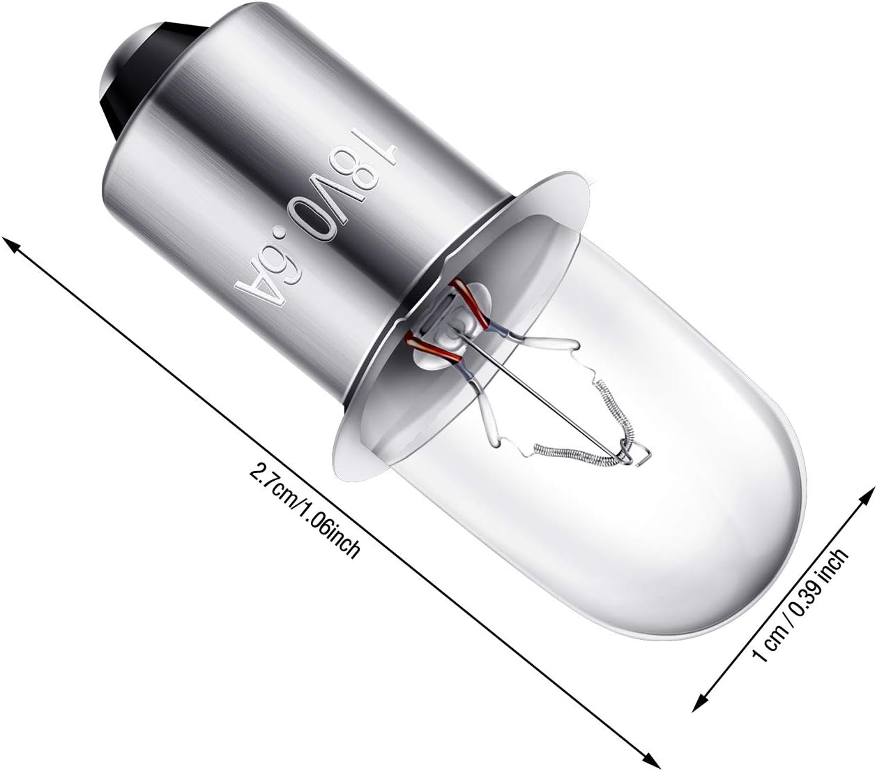 Mudder 780287001 Flashlight Bulbs LED Flashlight Replacement Bulb Tiny Flashlight Bulbs Compatible with Ridgid 18V Flashlight P704 P703 P700 (12)