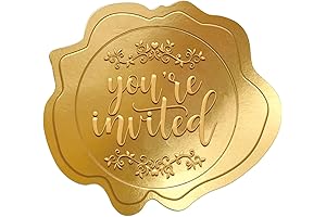 Whaline 200Pcs You're Invited Envelope Seal Stickers