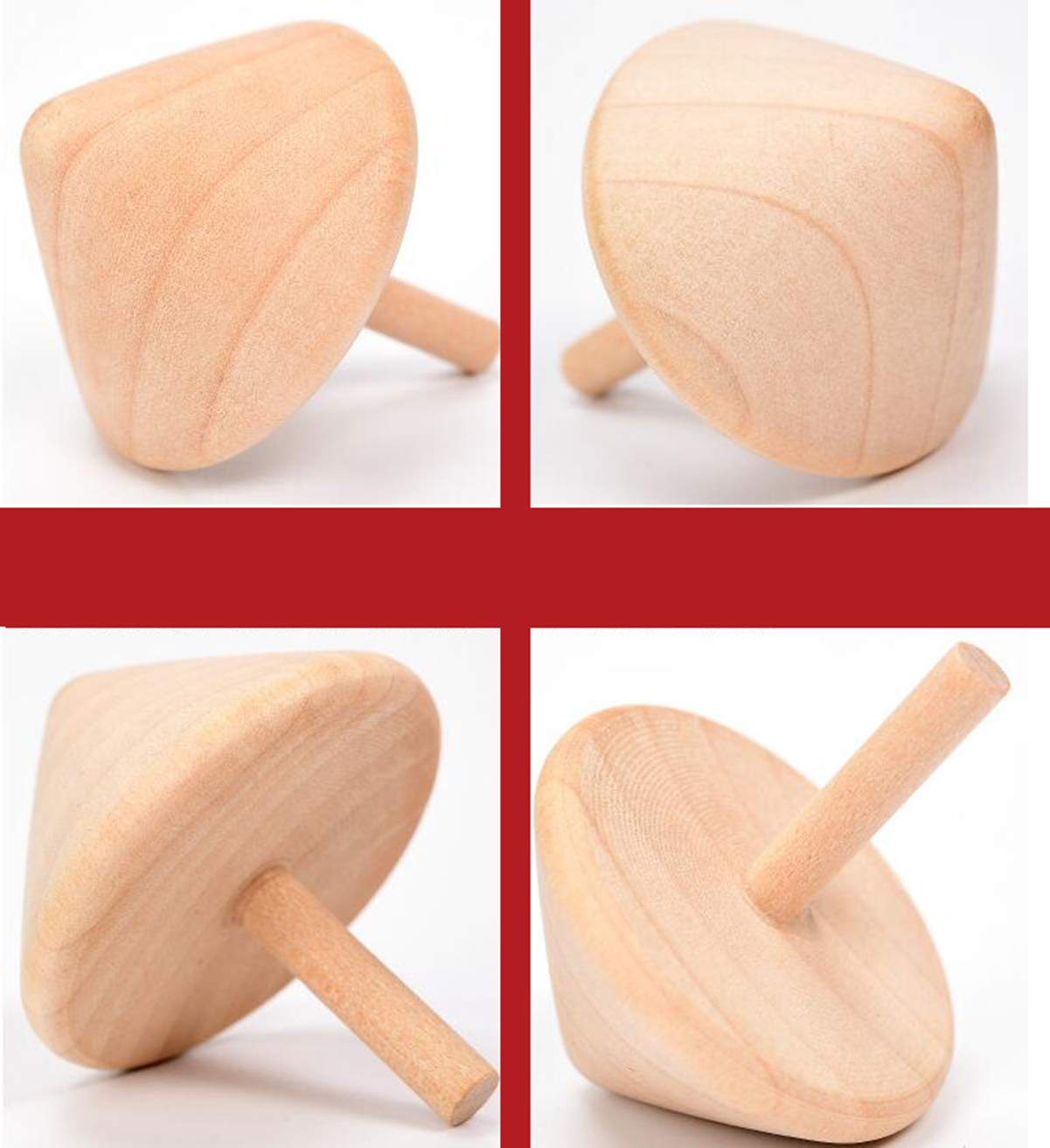 Giroscopio In Legno Per Adulti E Bambini | Trottola Rotante Con Base | Gioco Anti-Stress - Foto 10