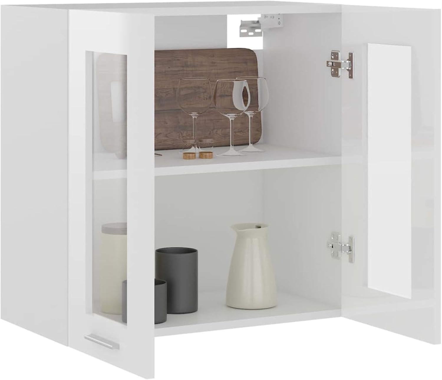 Gecheer Wall Kitchen Storage Hanging Glass