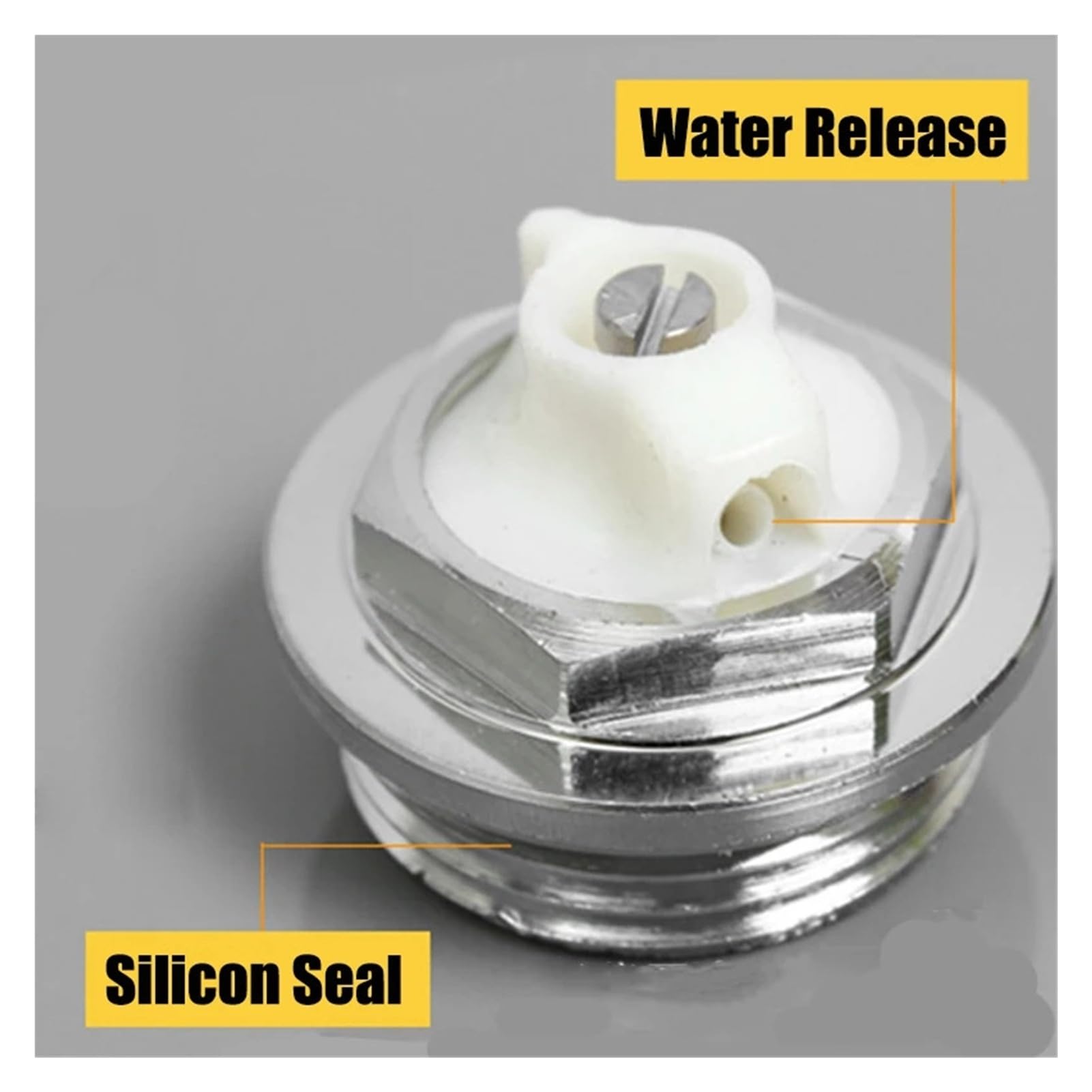 1 valvola manuale di sfiato del gas for radiatore – Rame resistente, sistemi da 1"/1/2", rimozione efficiente del gas(1inch)