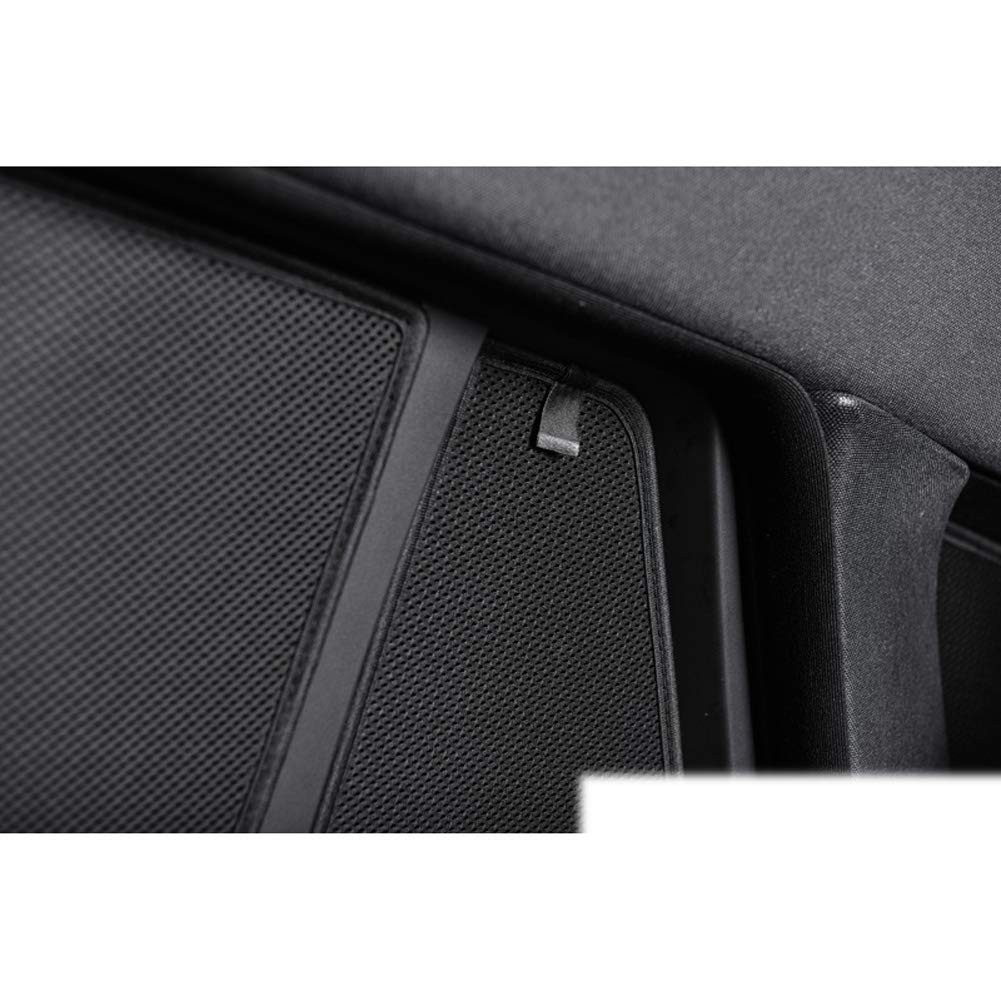 Set de Car Shades compatible avec Volkswagen Polo VI (AW) 5-portes 2017-, Noir