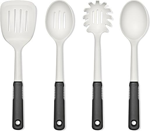 OXO Good Grips 4‑Piece Nylon Utensil Set, Oat, Cooking Utensil