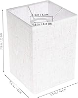 Vista 2 de Pantalla de tela de repuesto para lámpara de araña con clip cuadrado pequeño, pantalla de tela, pantalla de tambor, pantalla de luz, pantalla