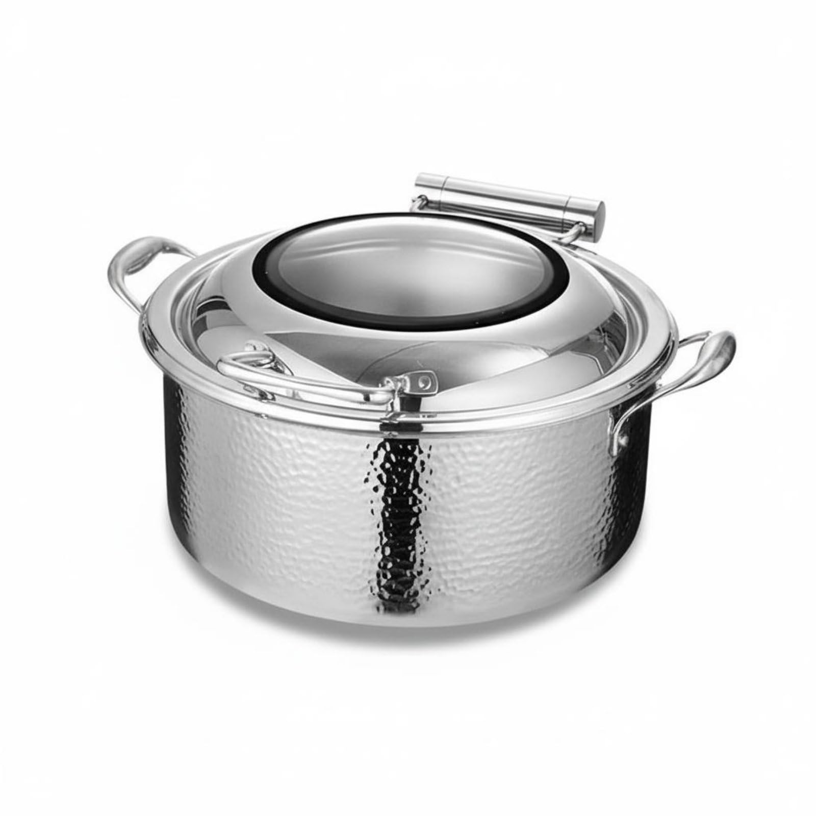 Sharplace Calentador de Acero Inoxidable 304 para Buffet Equipo Eléctrico de Servicio con Ventana de Vidrio y Silenciosa Diseño Estilizado con Asas Resistentes Adecuado para, Plata Estándar