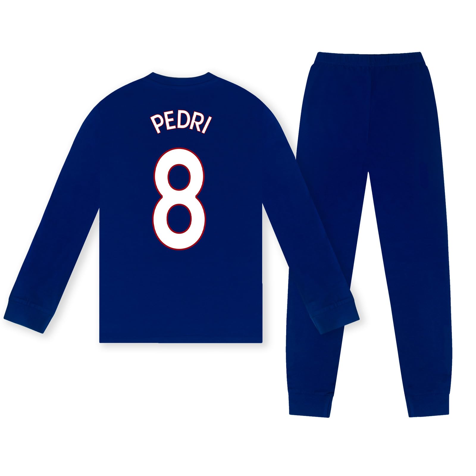FC Barcelona Boys Pedri 8 Long Pyjamas Reflex Blue - Age 13-14 Years