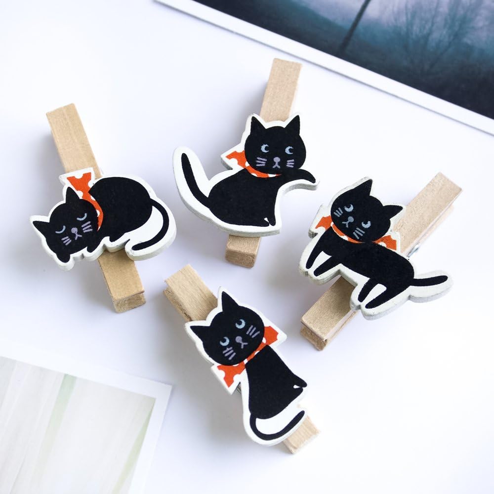 Blancho Ornament [Cute Cat] - Wooden Clips/Wooden Clamps/Mini Clips