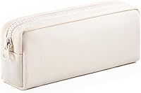 Vista 9 de Estuche para lápices de gran capacidad, bolsa de color puro para bolígrafos con cremallera, bolsa de almacenamiento estacionaria para oficiales Caqui