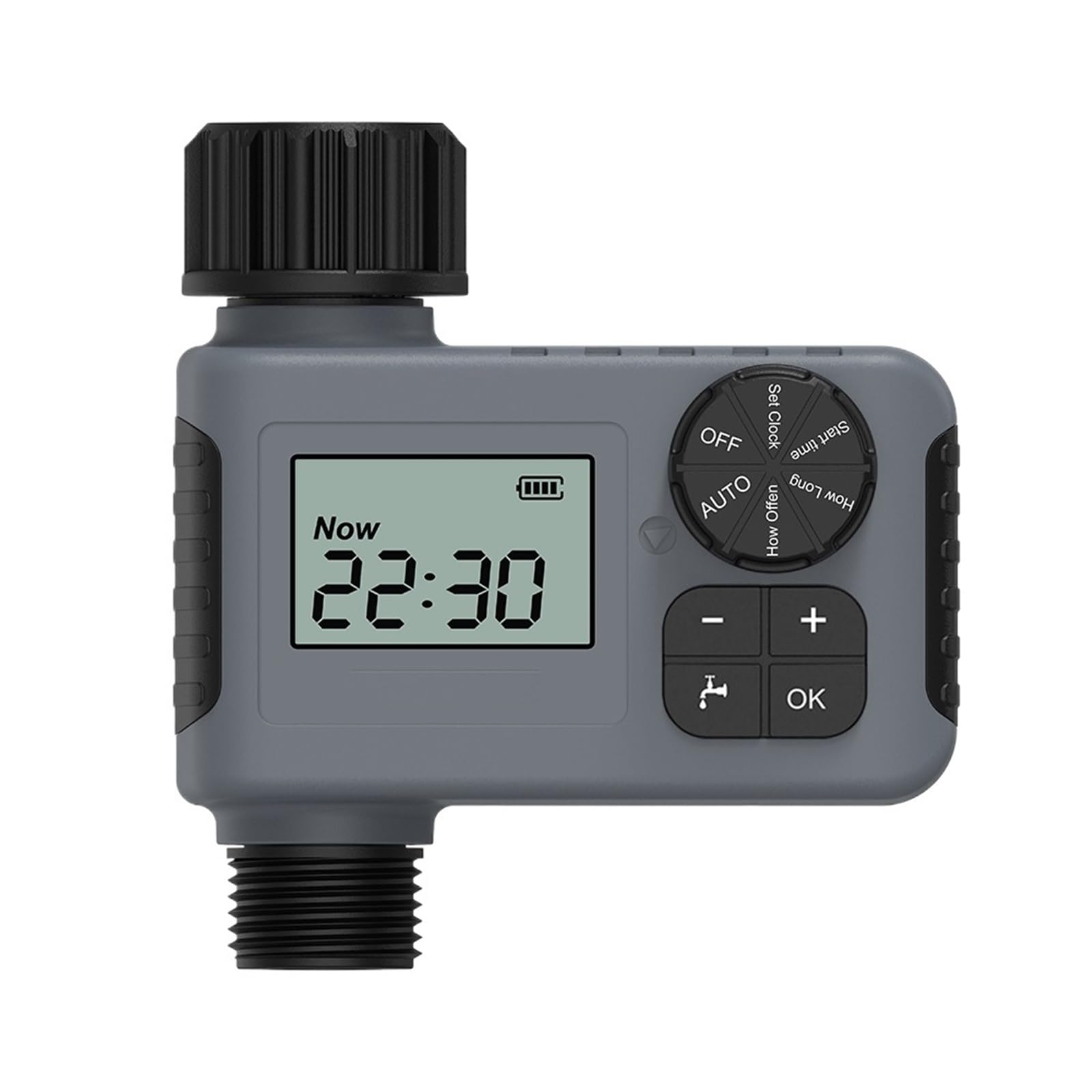 Temporizador de riego programable for jardín, Manguera Exterior, Grifo, Temporizador de Agua, de riego automático, Apto for riego Digital de césped.(US)