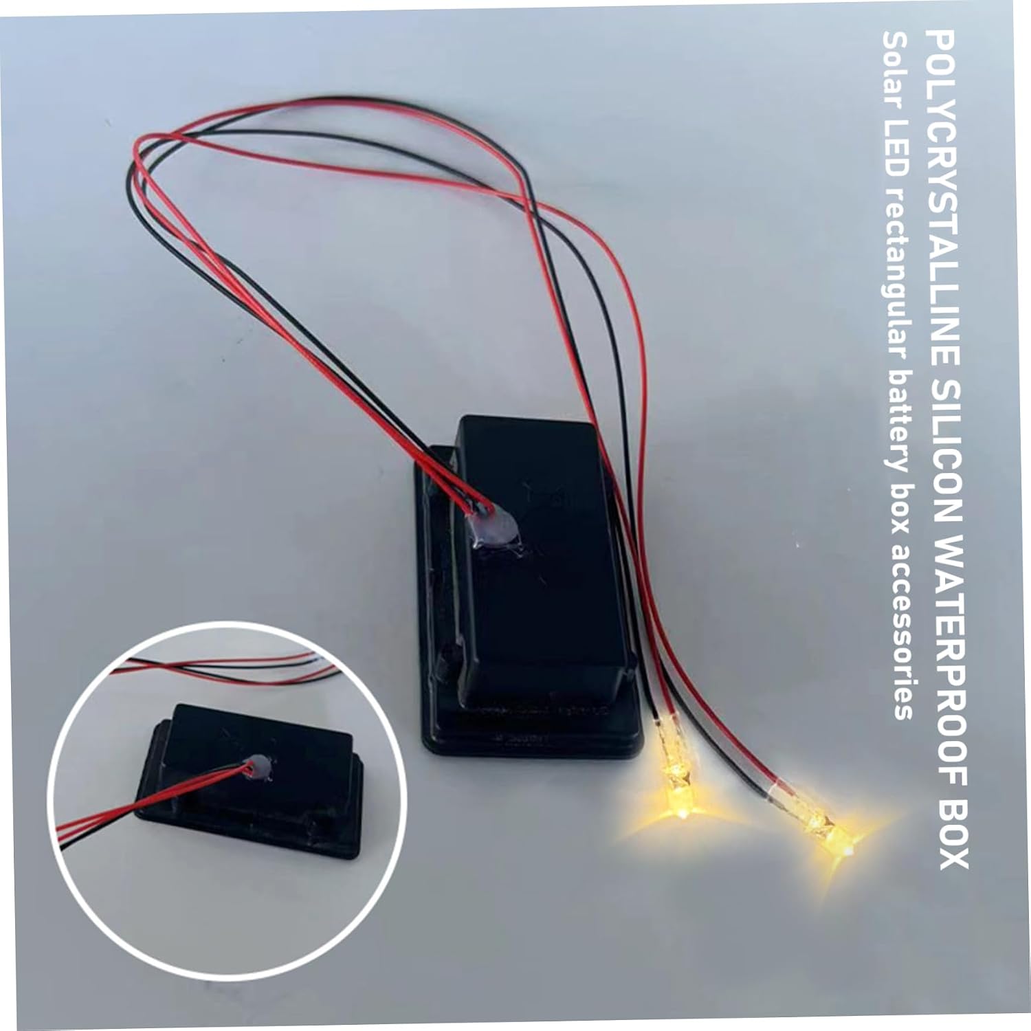 6Pcs Solar Light Replacement Tops 1.57x2.76"Rectangular Waterproof LED Replacement Solar Light Tops for Garden Outdoor Lighting Parts image 3