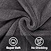 Orighty Bath Towel Pack of 4 - Soft Feel Grey Bath Towel Sets, Highly Absorbent Microfiber Towels for Body, Quick Drying, Microfiber Towels for Sport, Yoga, SPA, Fitness, (27’’ x 54’’)