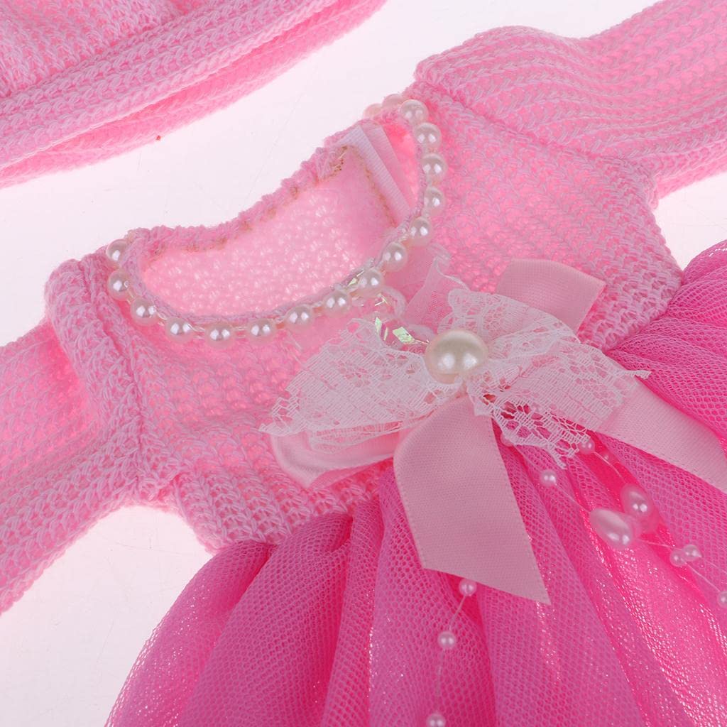 1/3 Lindo Vestido de Suéter de Princesa con Medias para Muñeca