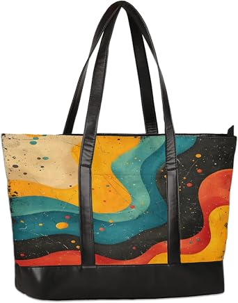 Tote Bag for Women with Zipper, Laptop Tote Bags Laptop Sleeve Case Shoulder Bag