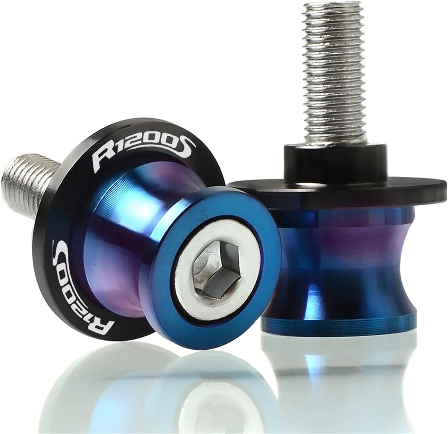 8mm Swingarm Stand Screws CNC Motorcycle Swing Arm Spools Sliders Bobbins for BMW R1200S 1200 S 2004 2005 2006 2007 2008 2009 Swing Arm Bracket Screw (Color : B)