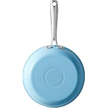 Redchef Small Frying Pan Nonstick Skillet, Ceramic Coated Omelet Pan for Eggs, Non Toxic PTFE/PFOA Free, Induction Compatible, Sea Salt Blue, 8 Inch