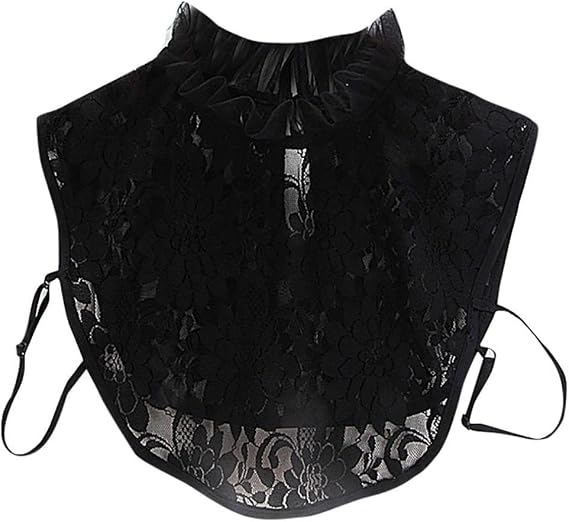 Produktbild von SEARUB Stickerei Kragen Spitzenkragen Für Kinder Falscher Kragen Für Mädchen Kragen Abnehmbarer Kragen Für Kleid Pullover Kragen Abnehmbarer Kragen Für Kinder