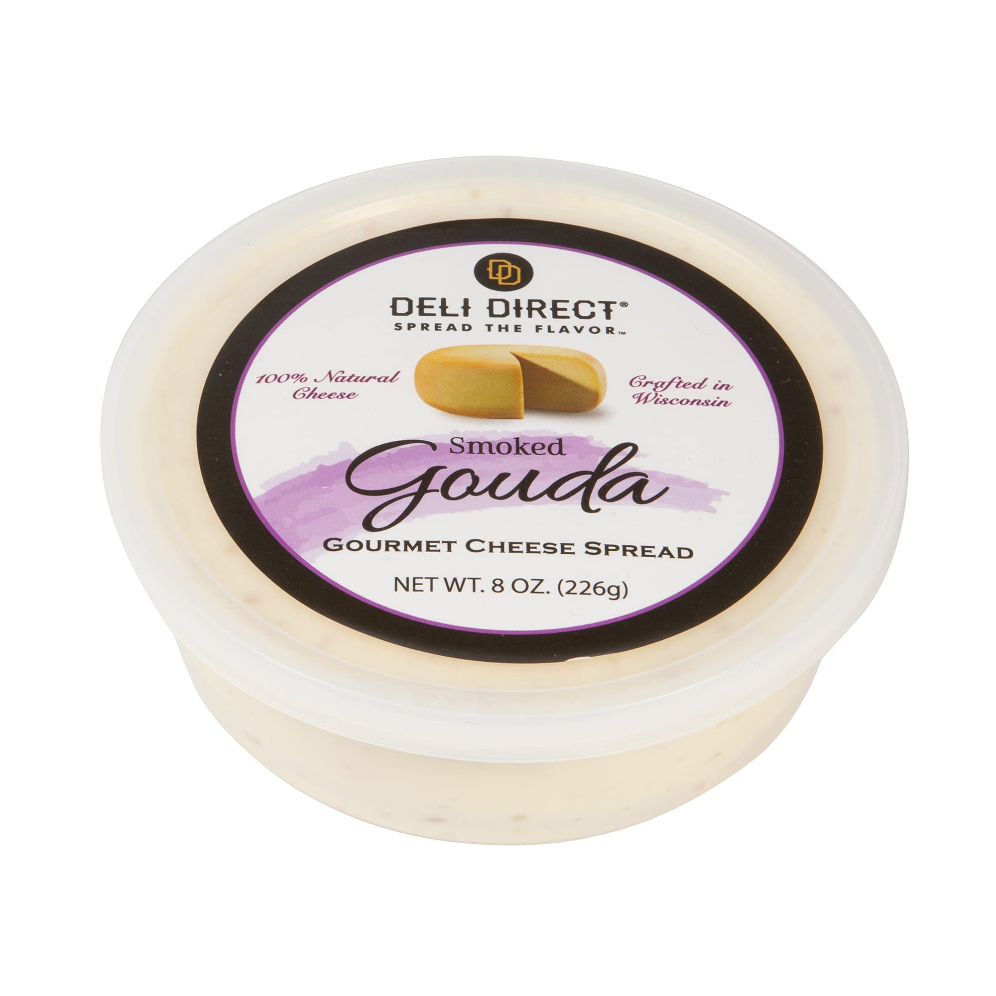 Cheese Spread, Shelf Stable, Wisconsin, Great as Snack Dips for Pretzels or Veggies, (1pk, Smoked Gouda)