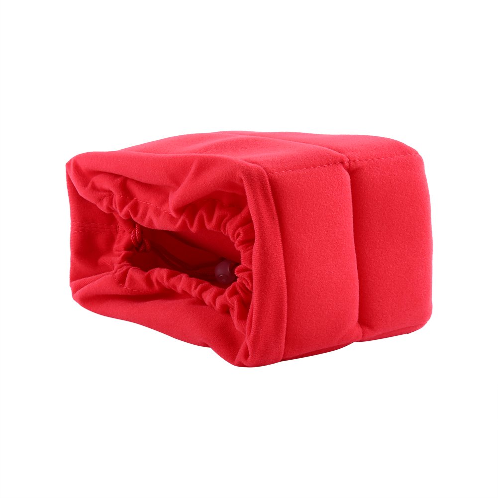 Borsa per fotocamera imbottita con divisorio universale con inserto antiurto Fotocamera DSLR Blu Rosso Nero (Rossa)