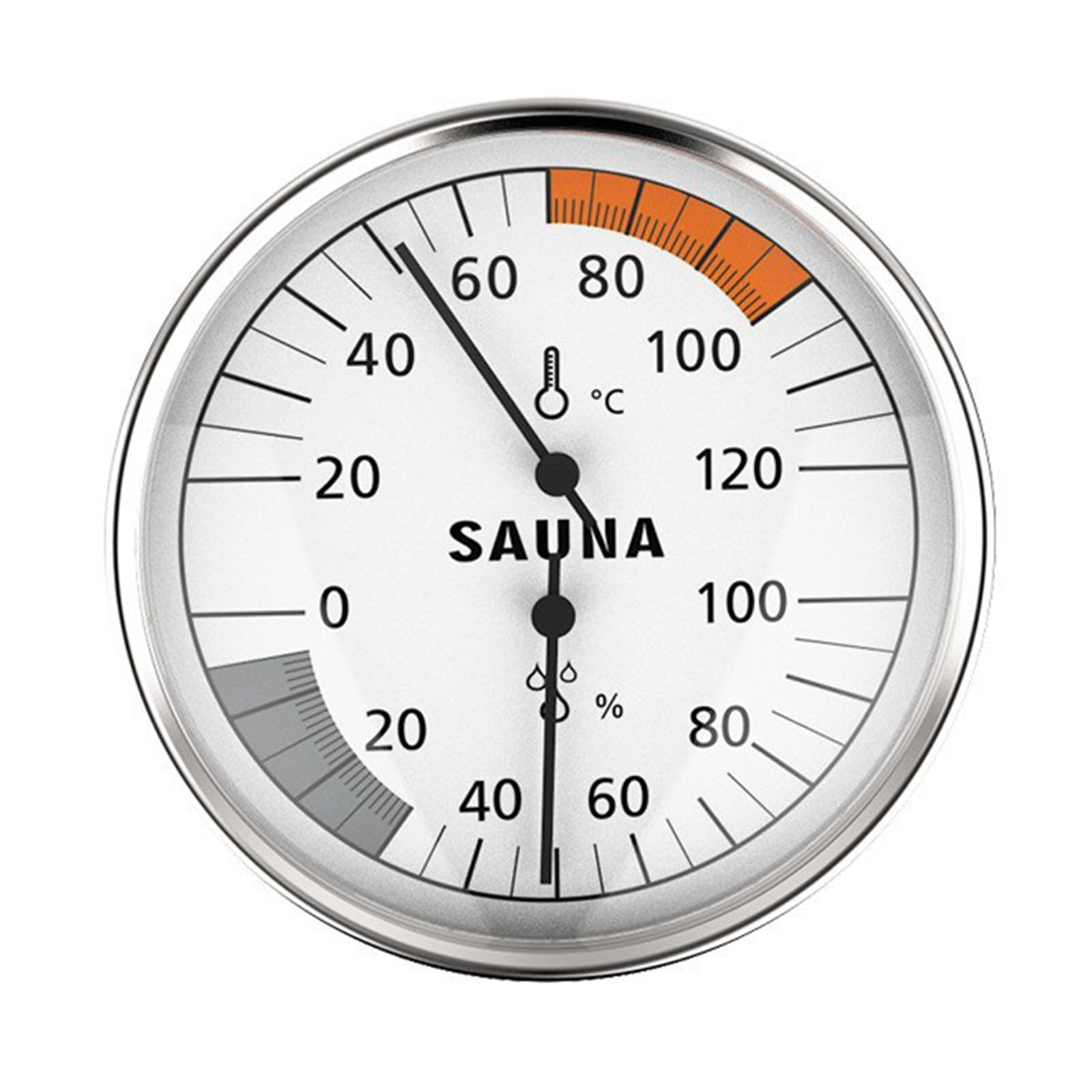 Tsophreniq Professional Sauna Room Thermometers Hygrometer Alloy Glass Accurate Humidity Monitor for Thermometers Hygrometer
