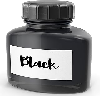 Washable Black Fountain Pen Ink Bottle - Anti Clogging Refill for Caligraphy Ink Pens, Fountain Pens and Cartridges, The Perfect Writing Ink for Dip Pens, Drawing, Quill Pens 60 ml