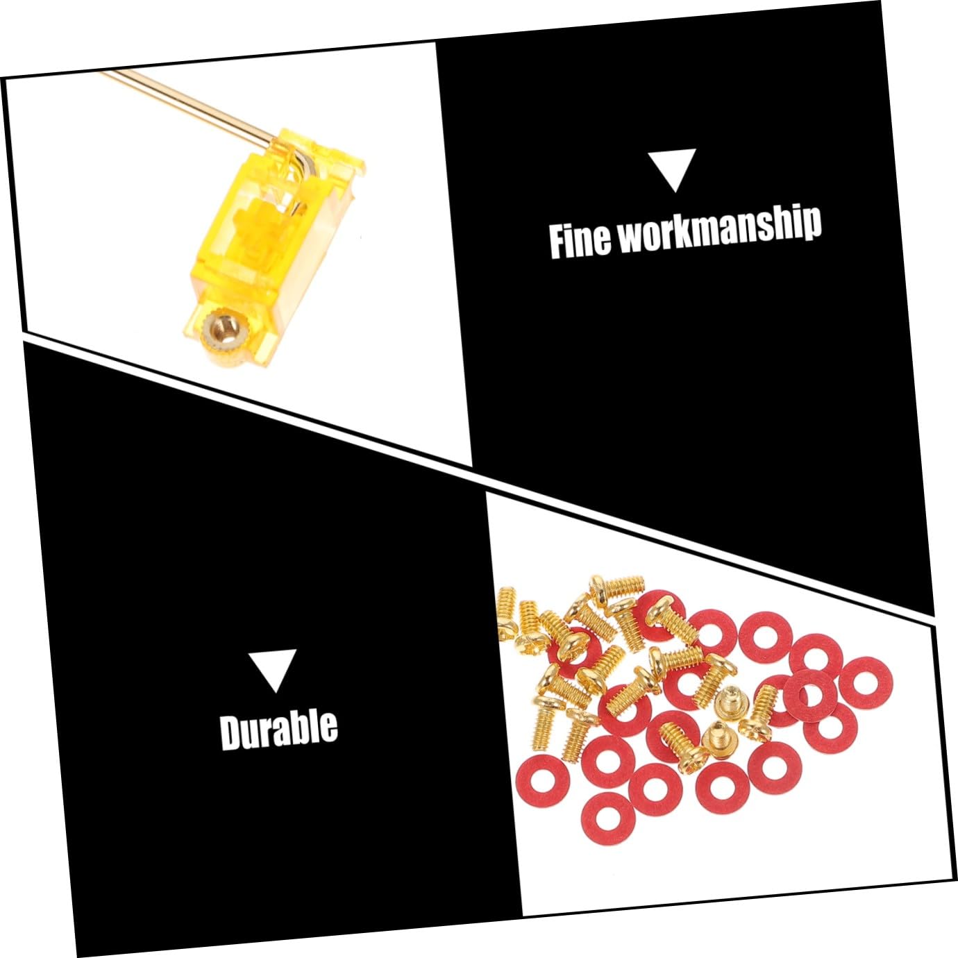 BESTonZON Estabilizador De Llave Satellite Tornillos Negros PCB Cable Teclas y Mayús Compatible Satellite para Teclas
