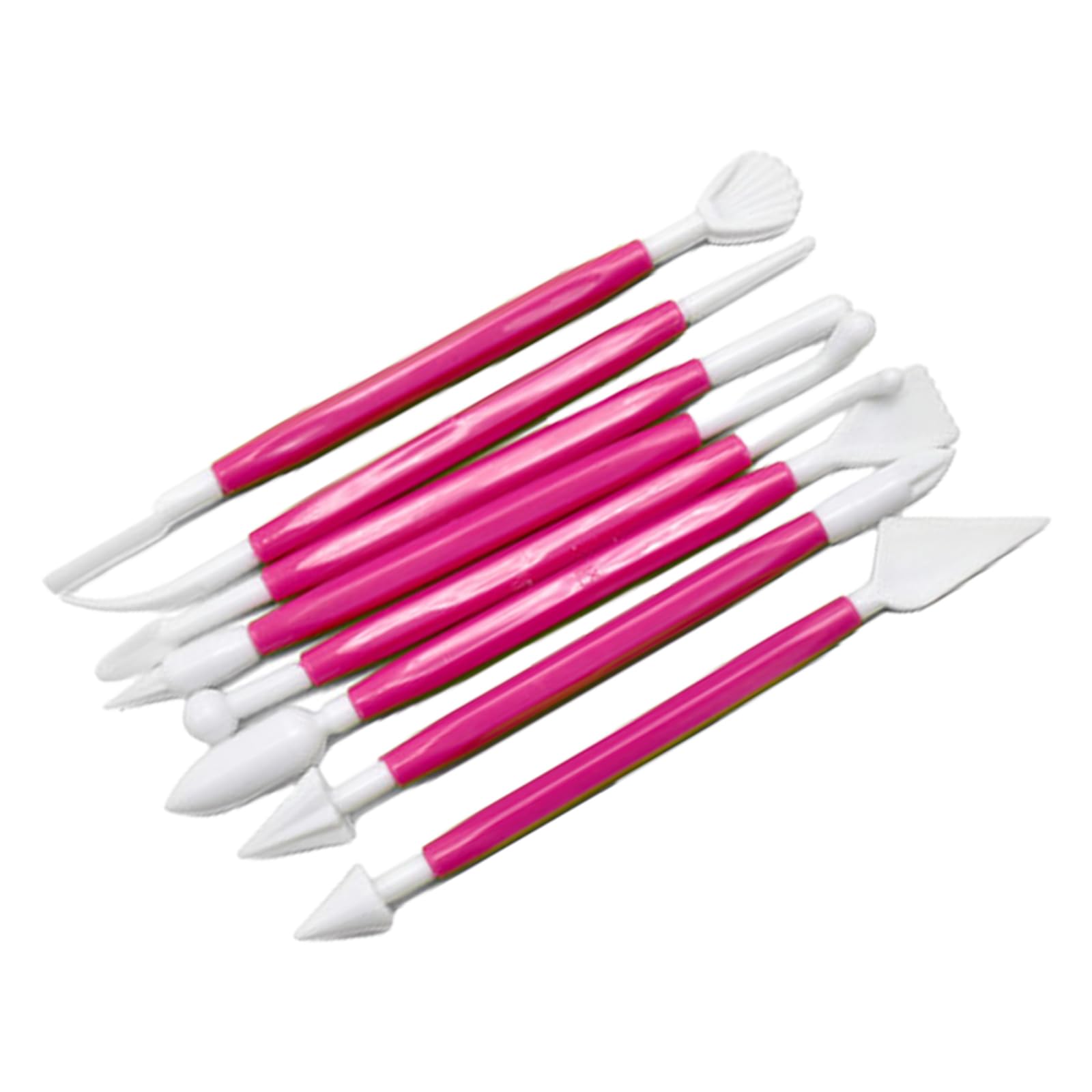 MICFENY 8Pcs Cake Fondant Sculpting Tool Fondant Cake Cutter Cake Mould Tool Cake Scraper Clay Modeling Tool