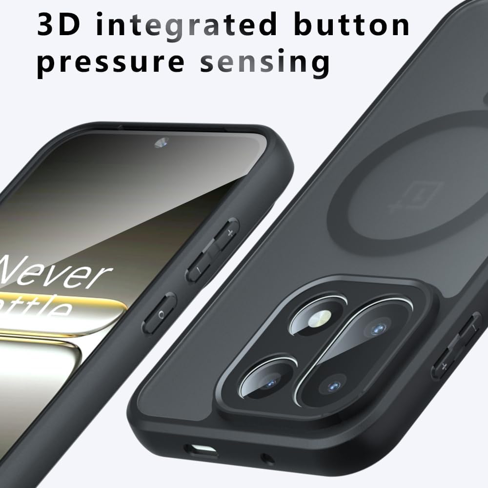 Advanced | Magnetic for OnePlus 15 Case: Translucent Matte Shockproof Phone Case with Camera Cover, One Plus 15 Slim Thin Yet Military Grade Drop Proof Silicone Bumper Case 2026 - view 6