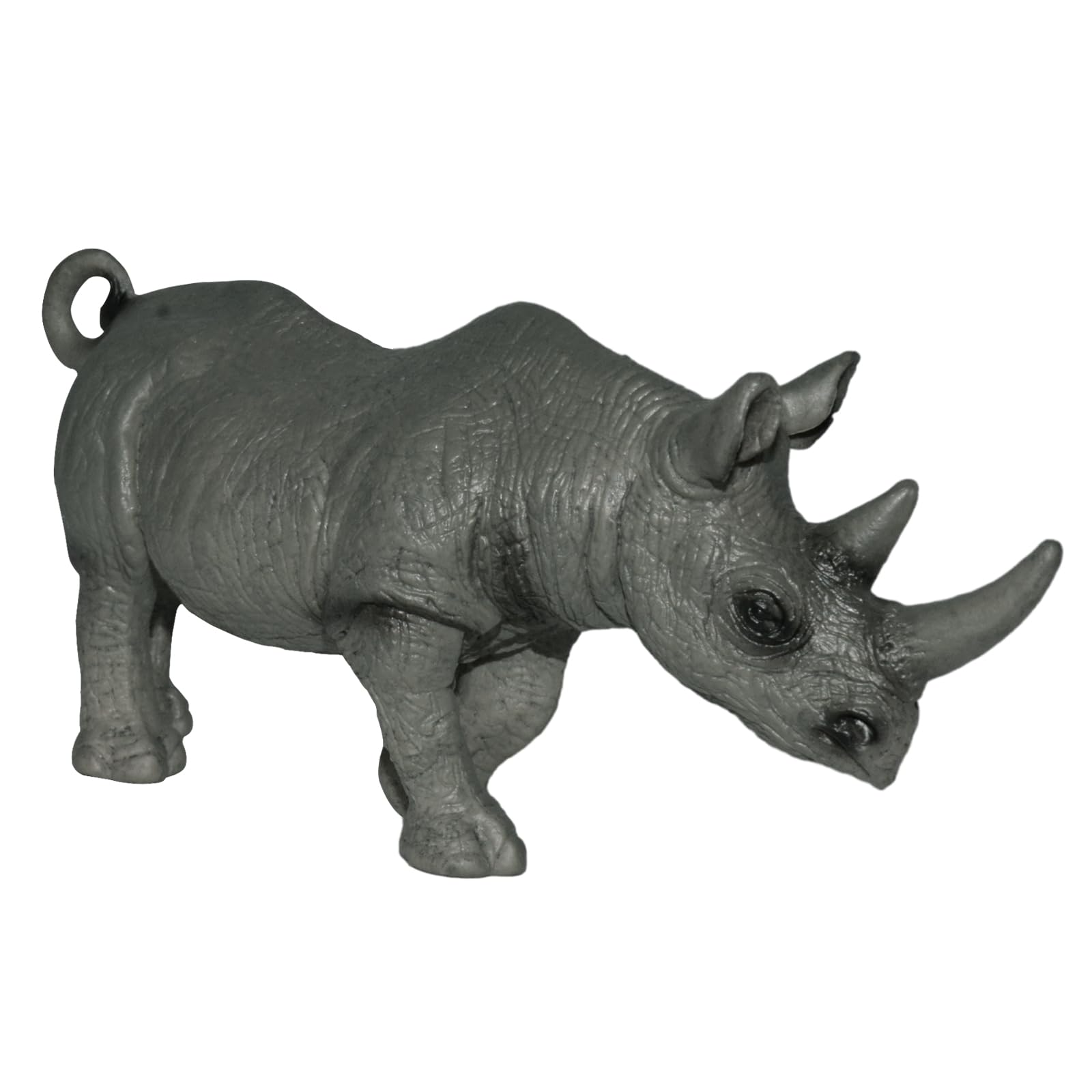 Andux Realistic Animals Figures Toys Marine Life Wild Jungle Learning Educational Playset FZDW-03 (Rhinoceros)