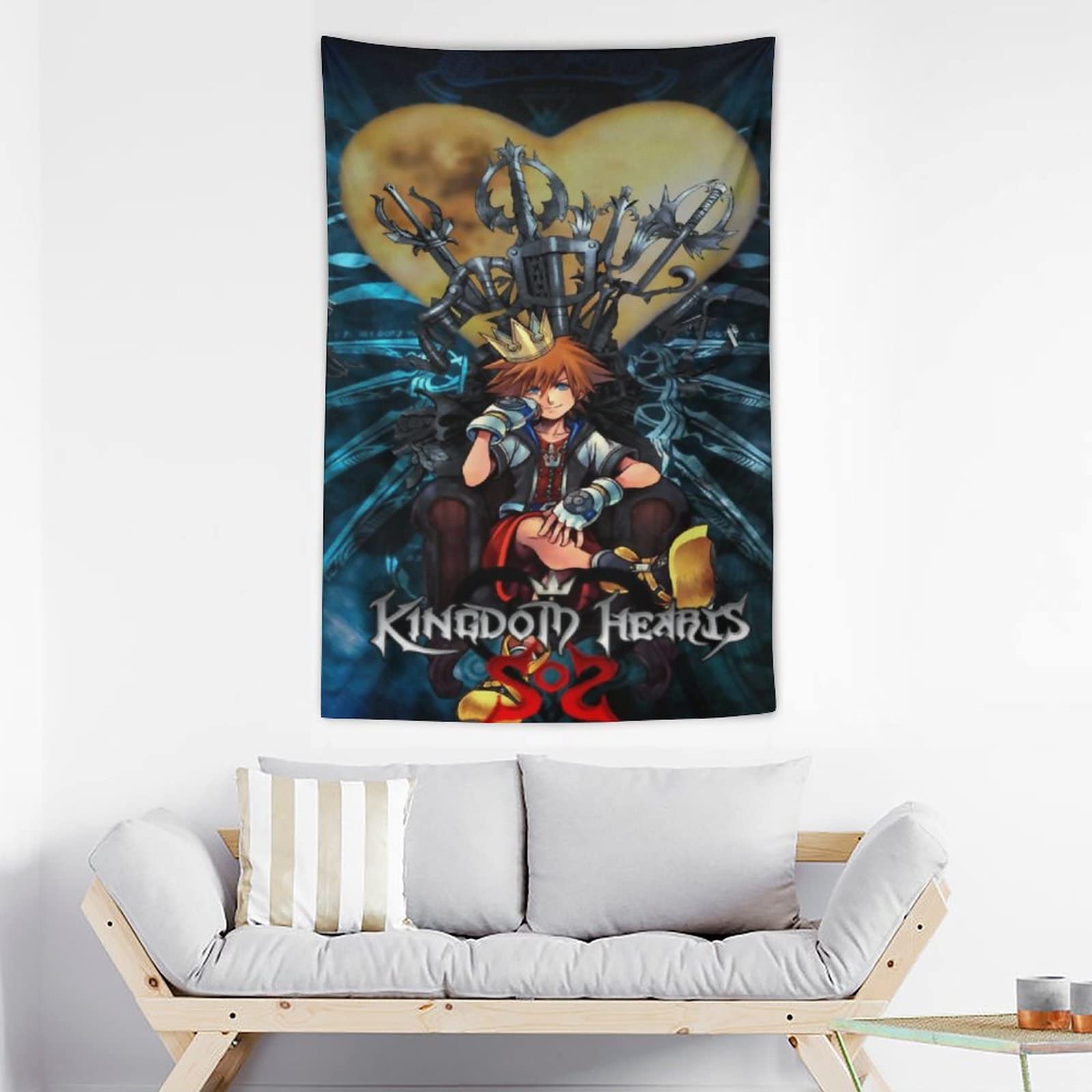 Amazon.co.jp: タペストリー 壁掛け キングダムハーツ 壁画 壁飾り 布