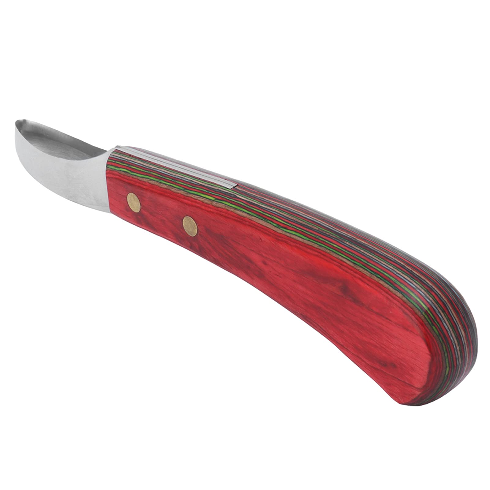 Gardening Garden Breeding, Knife Hoof Knife with Wooden Handle Steel Curved Hoof Trimmer Hoof Knife Chisel Tool Farrier Tool Hoof Knife, Right Handed Gardening