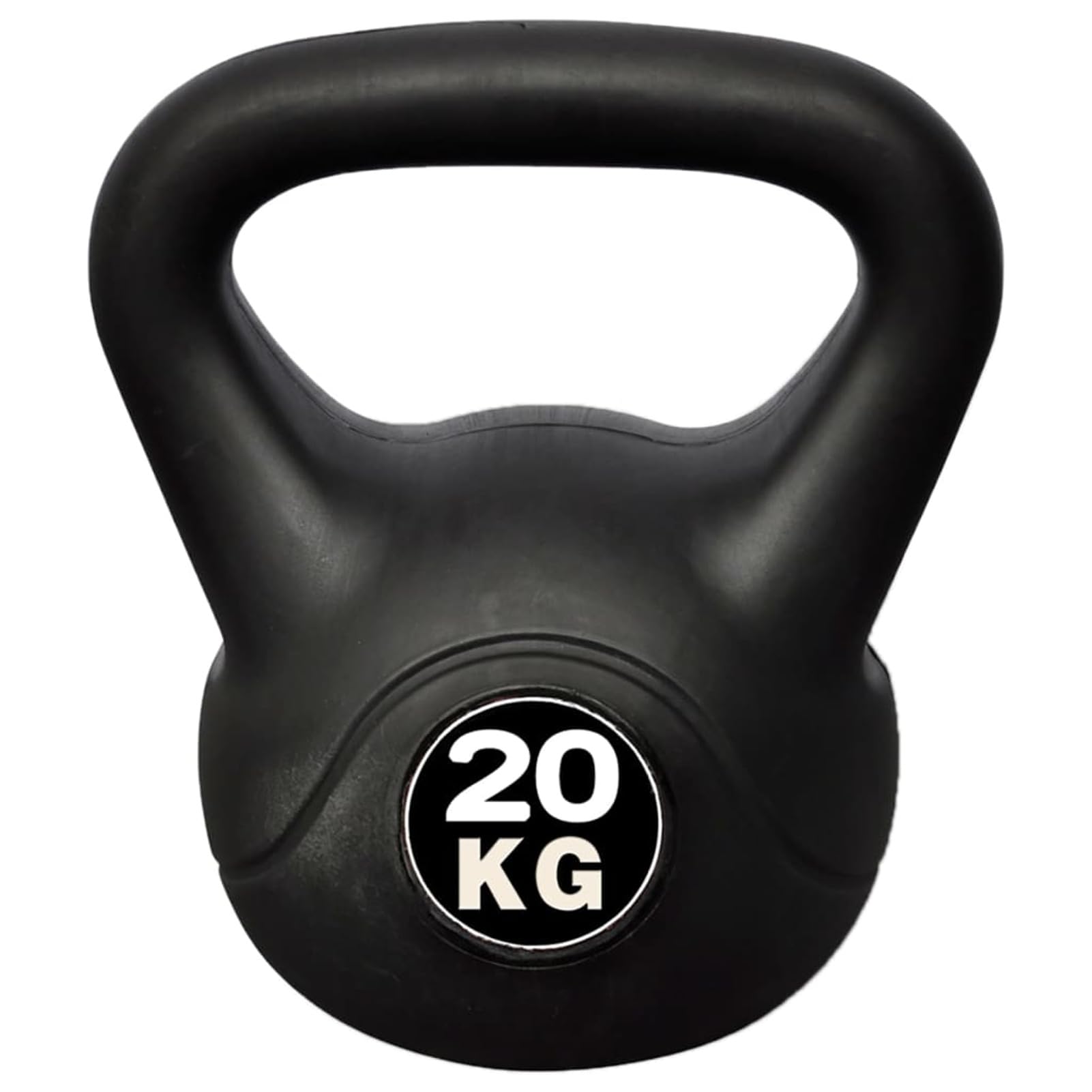 20 kg Kettlebell Kettlebell Sport Fitness Siłownia HDPE i beton z ergonomicznym uchwytem antypoślizgowy sportowy przyrząd do budowy mięśni i treningu siłowego