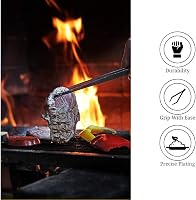Butyeak Konyhai Csipesz 30 cm - Rozsdamentes Grillcsipesz Sütéshez, Főzéshez, Mosogatógépben Mosható Konyhai Eszköz Séfeknek 5