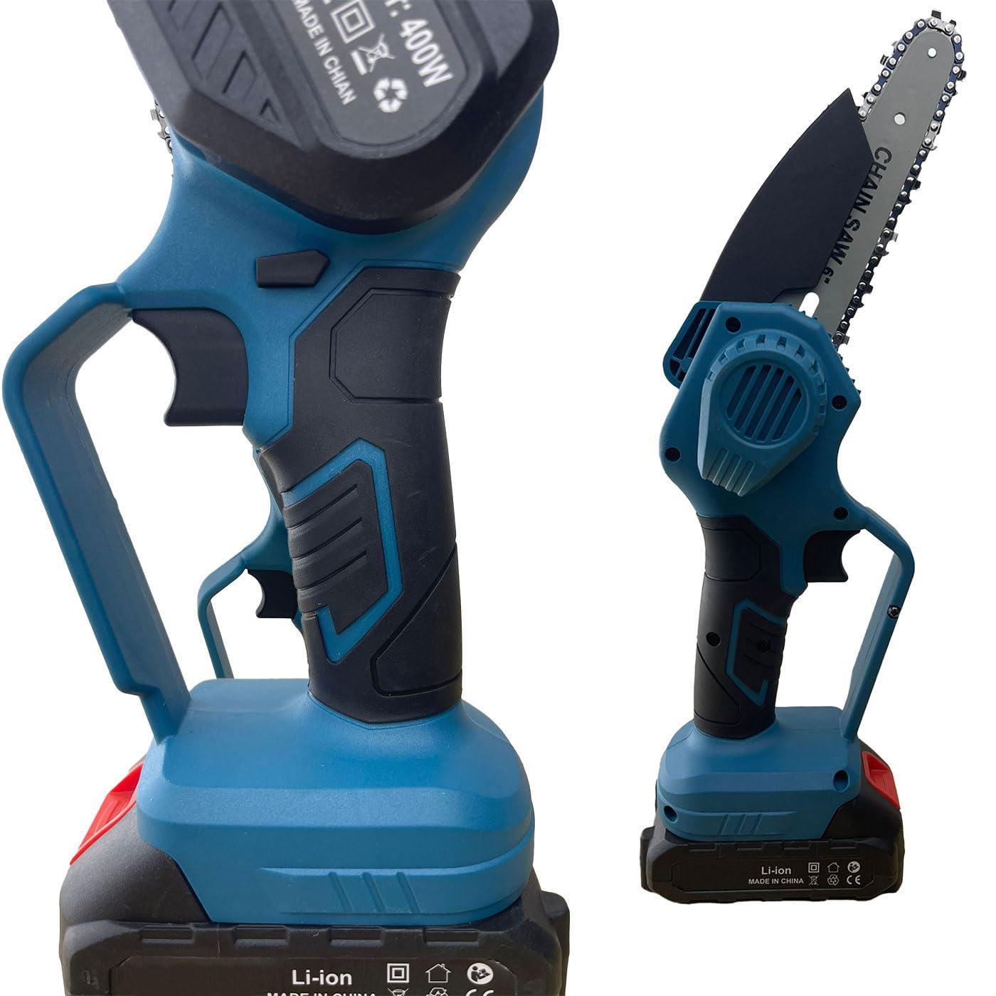 Set di Potatura a Batteria 21V Forbici e Motosega da 6 Pollici con 2 Batterie, Accessori e Valigetta Inclusa