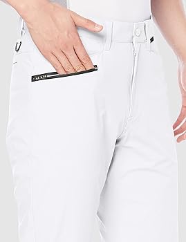 PUMA - PUMA ゴルフ【Ｍ】4WAY ストレッチ ナイロン スリム ウーブンパンツ 白 PUMA - PUMA ゴルフ【M】4WAY ストレッチ ナイロン スリム