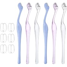 6 Pcs Eyebrow Razor for Women, Mini Eyebrow Razor Trimmer Small Face Razors Lip Hair Remover with Precision Cover Face Razors Eyebrows Shaver Shaving Removal Tool for Women Makeup FaceCare Tool