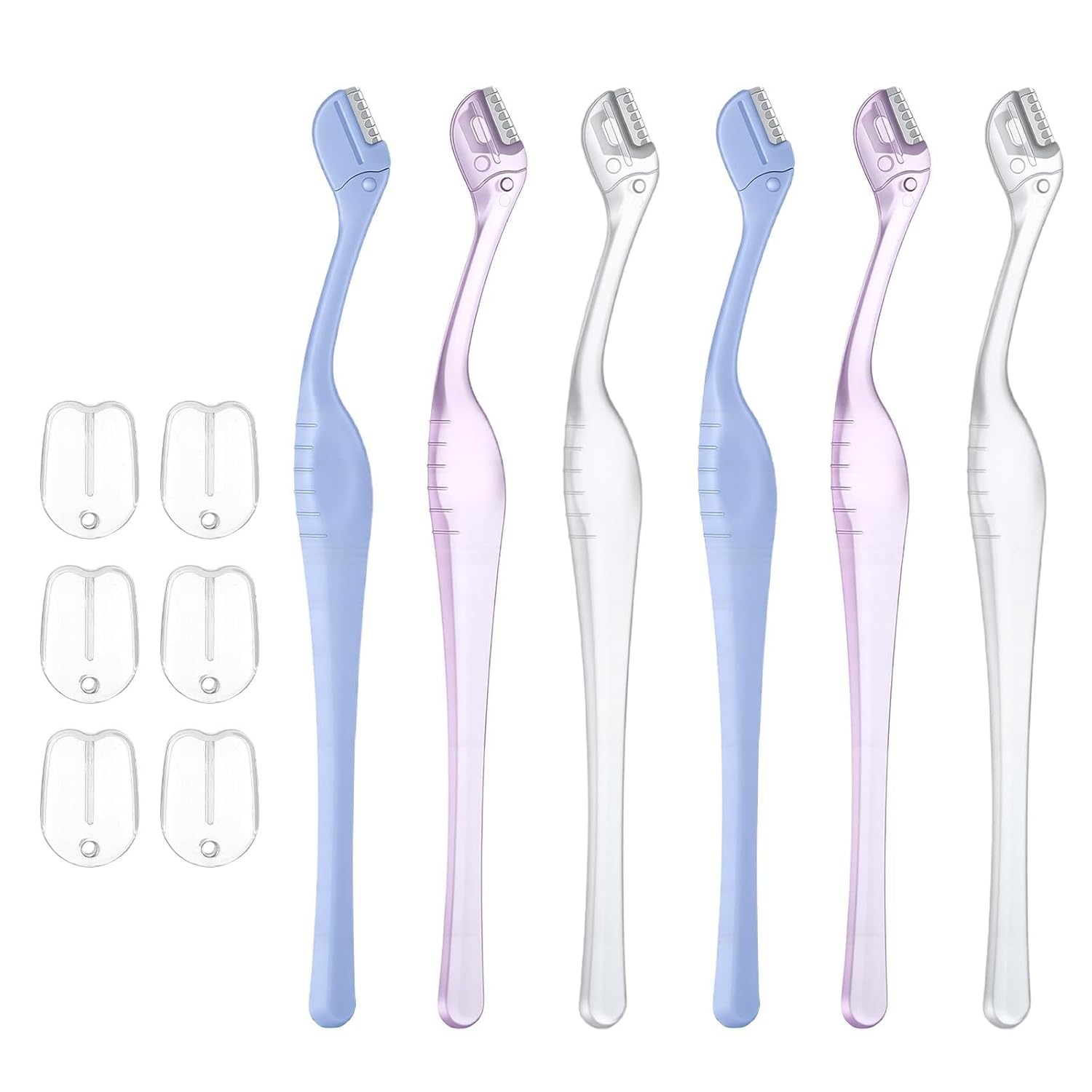 6 Pcs Eyebrow Razor for Women, Mini Eyebrow Razor Trimmer Small Face Razors Lip Hair Remover with Precision Cover Face Razors Eyebrows Shaver Shaving Removal Tool for Women Makeup FaceCare Tool 6 Pcs Eyebrow Razor for Women, Mini Eyebrow Razor Trimmer Small Face Razors Lip Hair Remover with Precision Cover Face Razors Eyebrows Shaver Shaving Removal Tool for Women Makeup FaceCare Tool