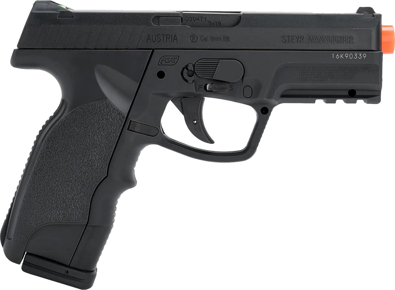 Evike Airsoft - ASG Steyr M9A1 Non-Blowback Airsoft Pistol (Color: Black)