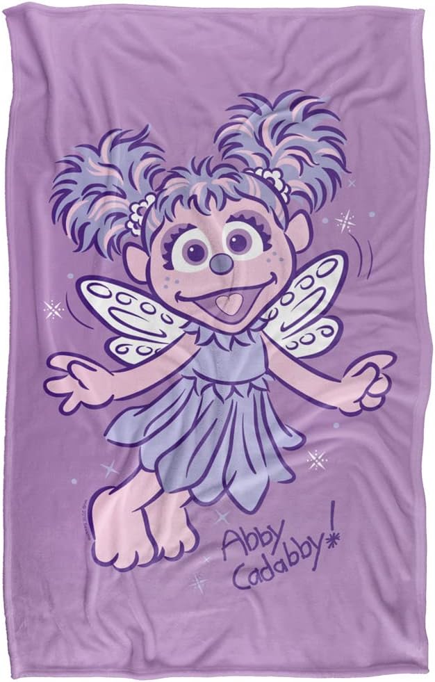 Sesame Street Simple Abby Officially Licensed Silky Touch Super Soft Throw Blanket 36" x 58"